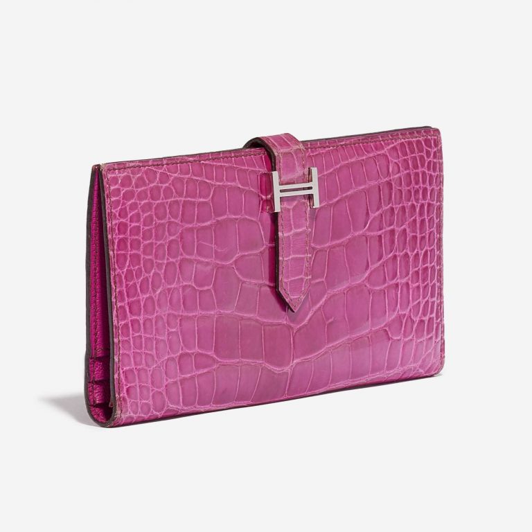 TÚI Hermès Wallet Bearn Fuchsia Alligator