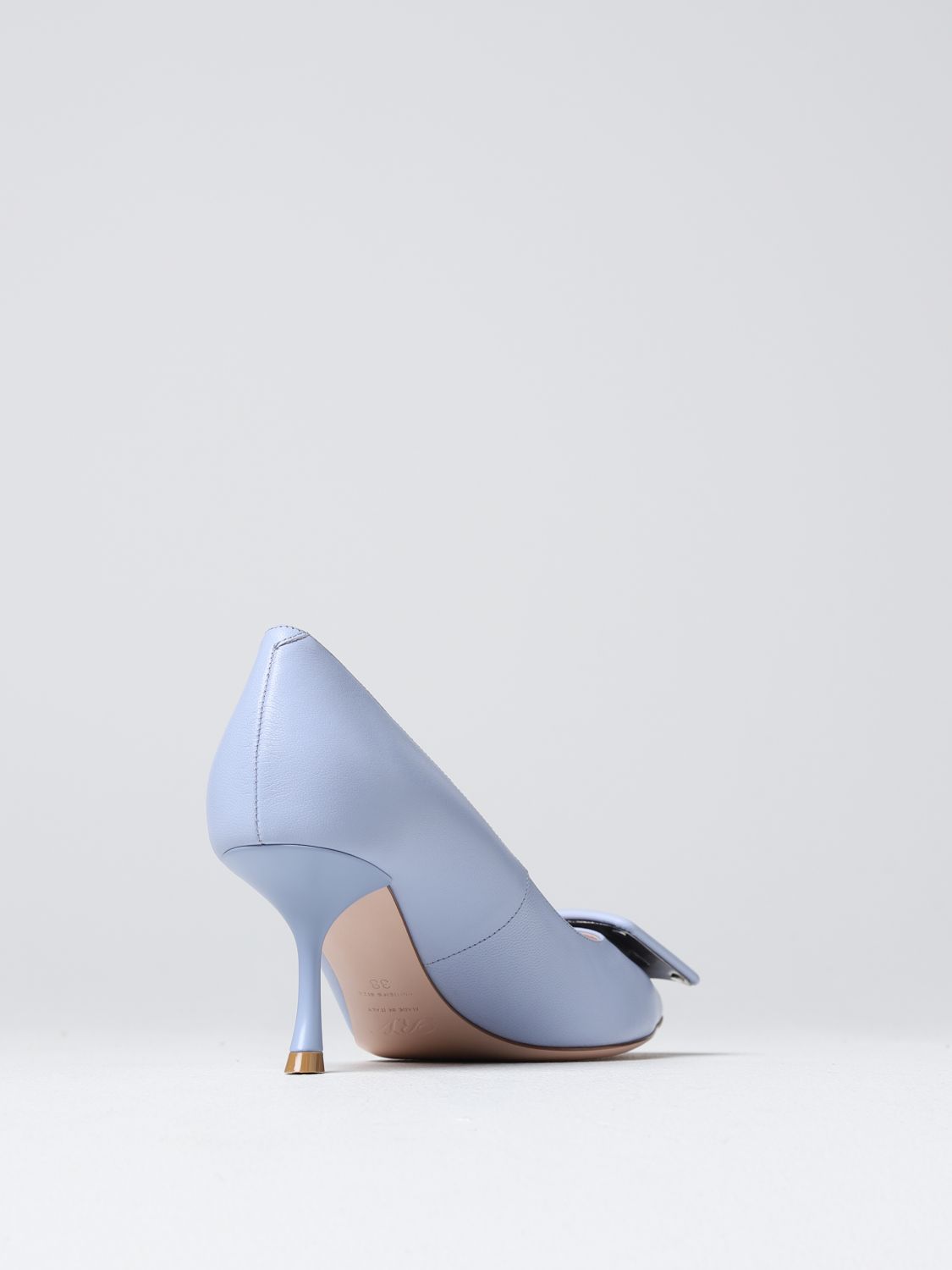 GIÀY ROGER VIVIER Sky Blue high heel shoes