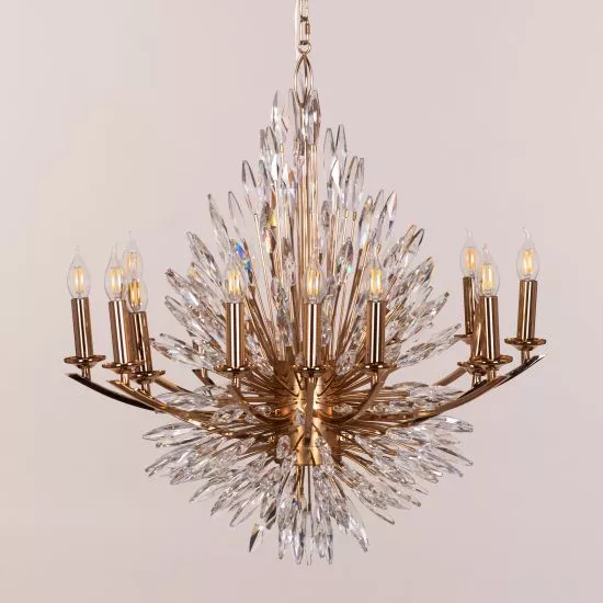 ĐÈN CHÙM LUXURY CANDLE CRYSTAL CHANDELIER