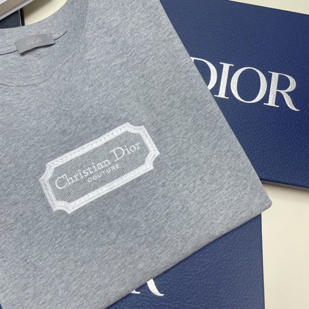 ÁO DIOR T SHIRT MÀU XÁM UNISEX