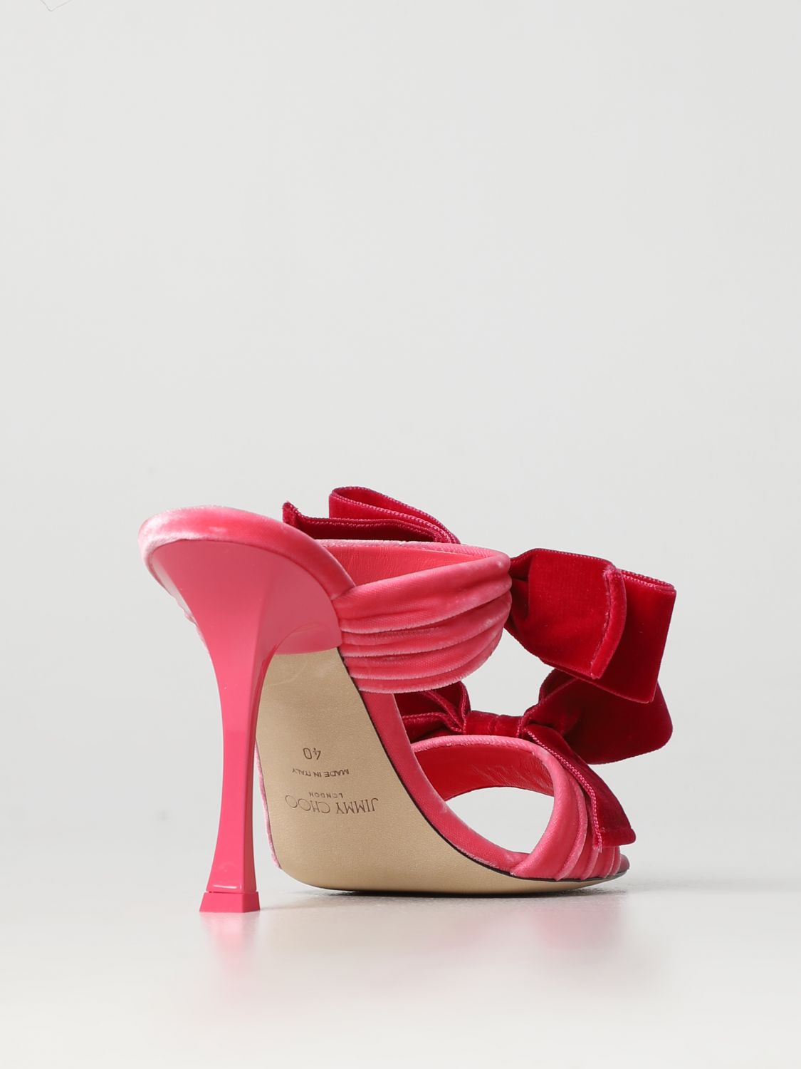 GIÀY JIMMY CHOO Fuchsia heeled sandals shoes