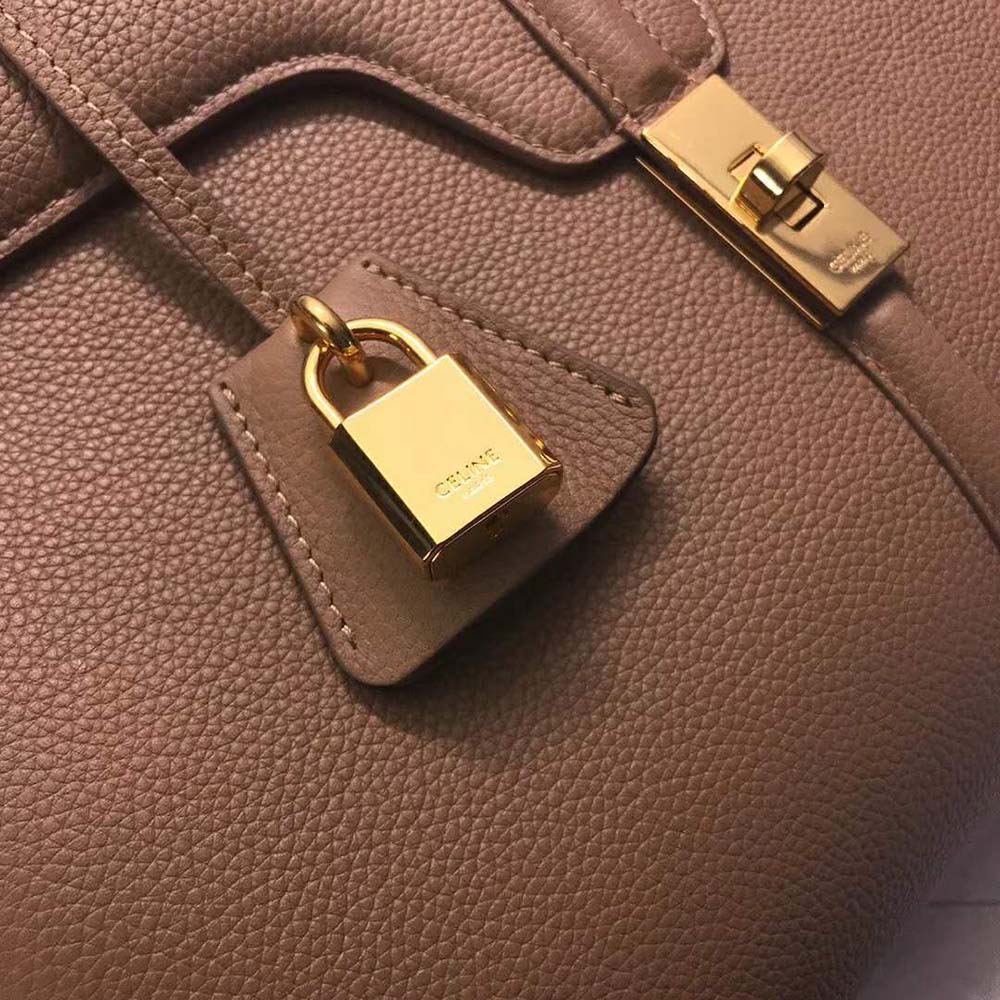 TÚI Celine Women Medium16 Bag in Grained Calfskin-Brown