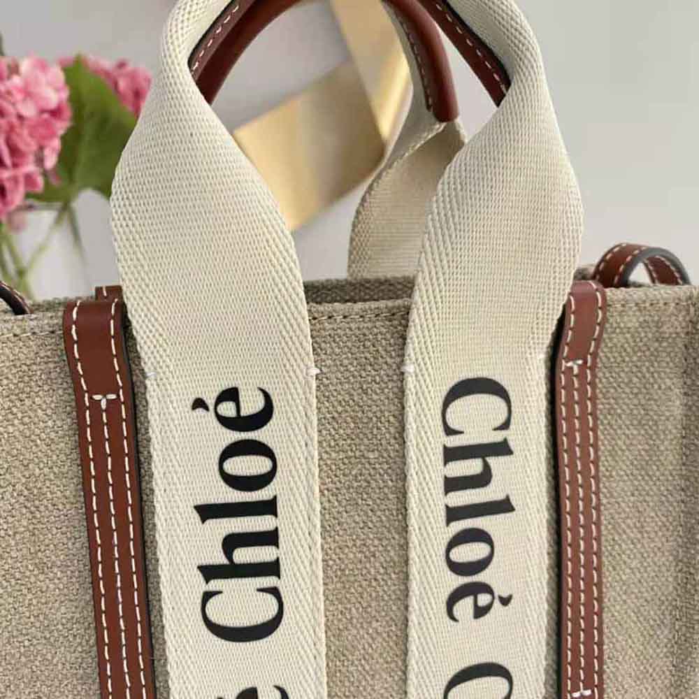 TÚI Chloe Women Mini Woody Tote Bag-Brown