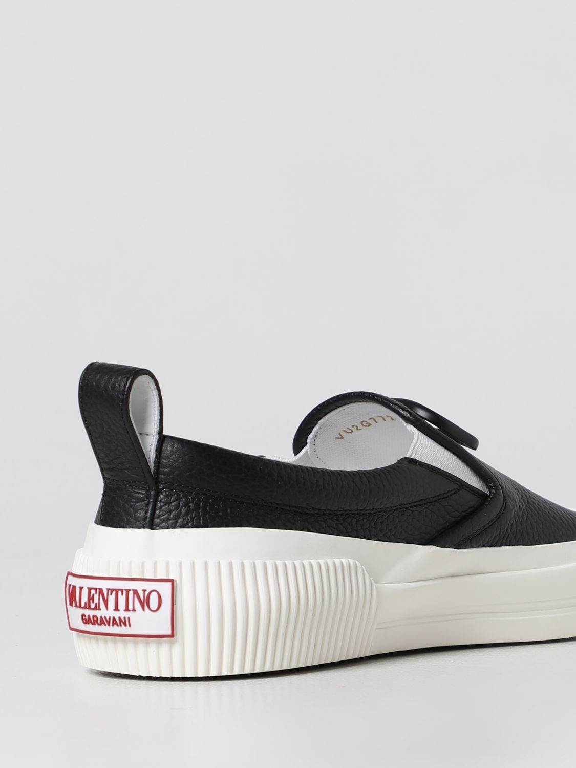 GIÀY VALENTINO GARAVANI V Logo Black Slip-on