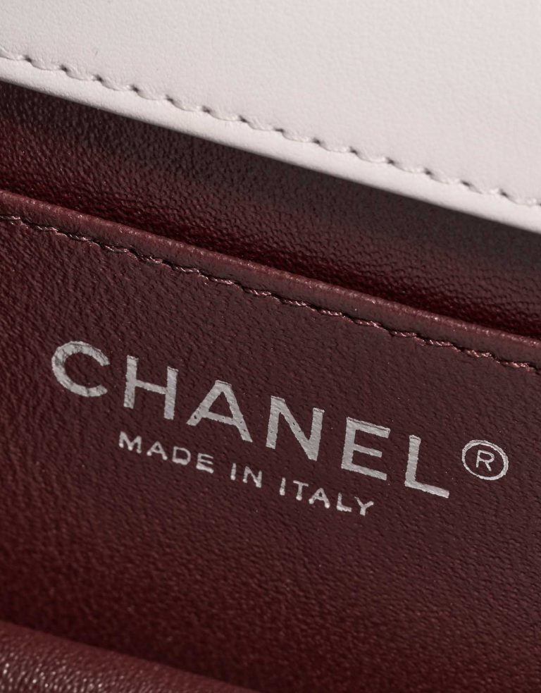 TÚI Chanel Handle Small Caviar White
