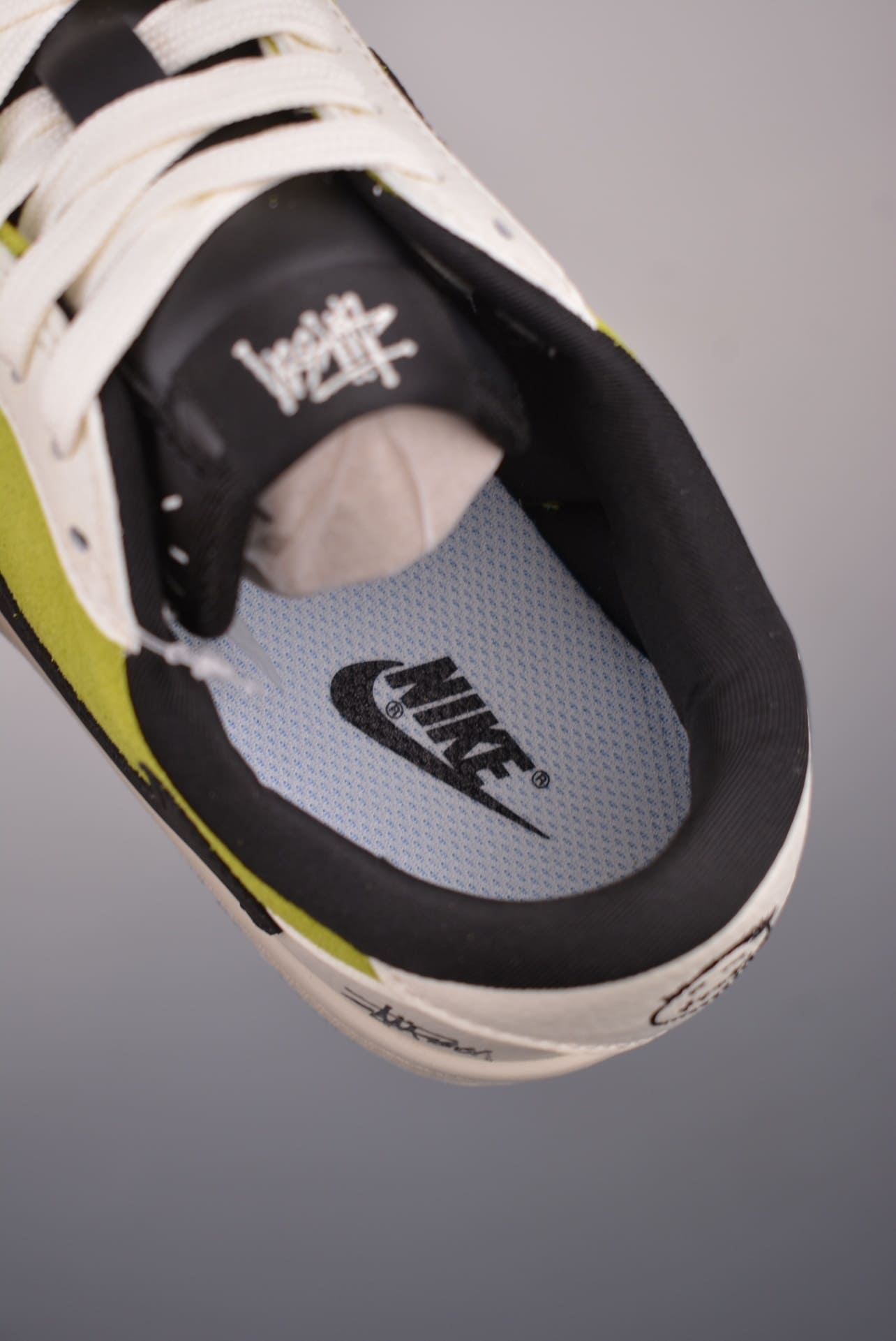 GIÀY STUSSY X TRAVIS SCOTT X AIR JORDAN 1 LOW AJ STUSSY XANH QUÂN ĐỘI TOP QUALITY SHOES AAA
