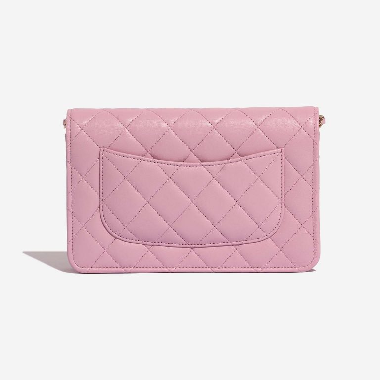 TÚI Chanel Wallet On Chain Lamb Rose WOC