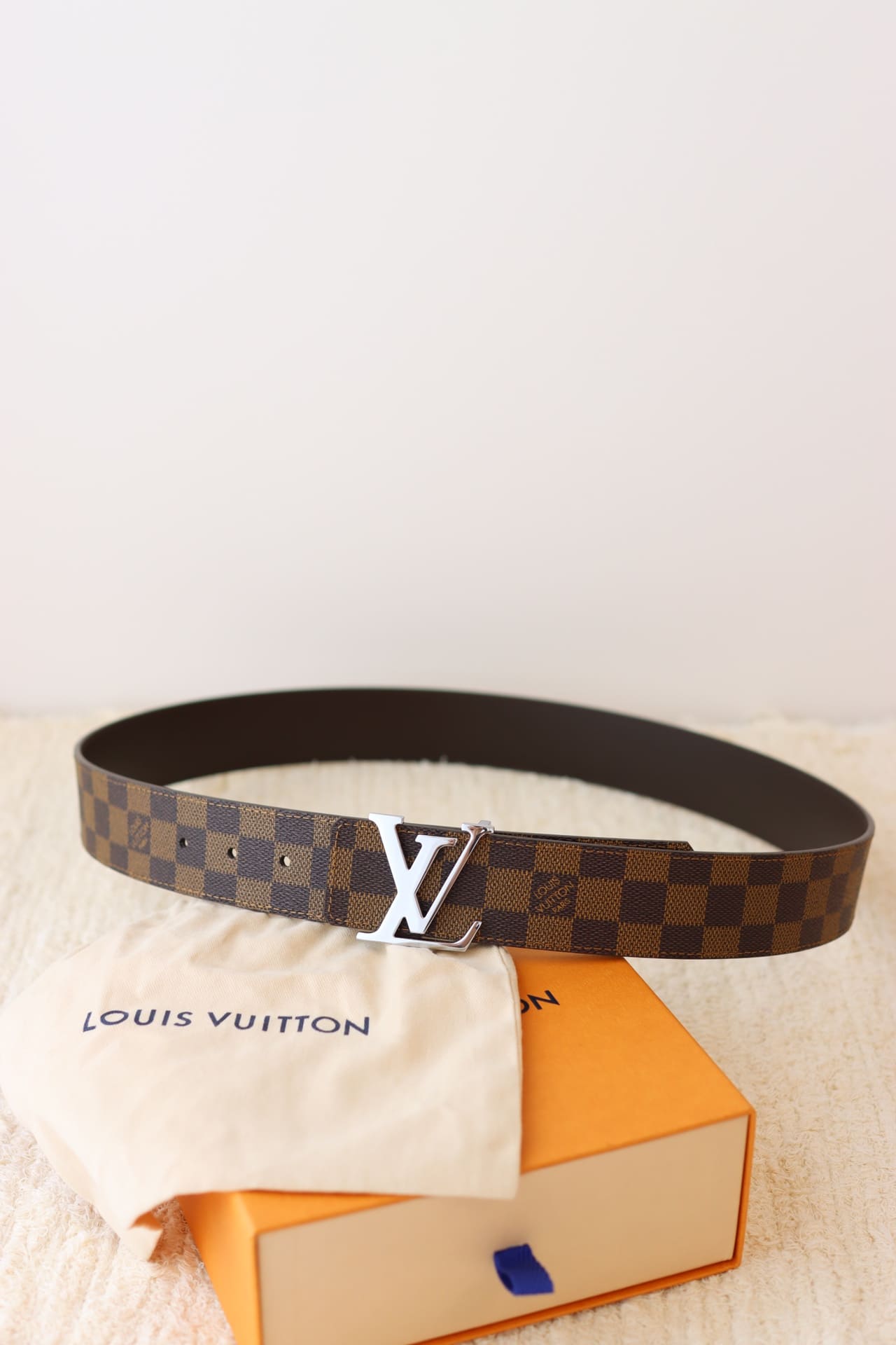 DÂY LƯNG LOUIS VUITTON SQUARE BROWN MONOGRAM Khóa bạc