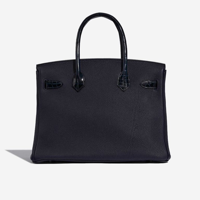 TÚI Hermès Birkin Touch 30 Togo Niloticus Crocodile Shiny Blue Nuit Blue Baltique