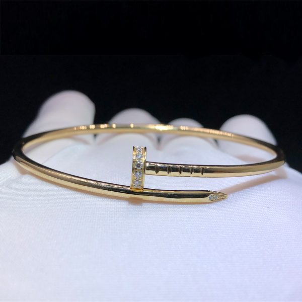 Vòng tay Cartier Juste un Clou Kim cương vàng hồng 18K