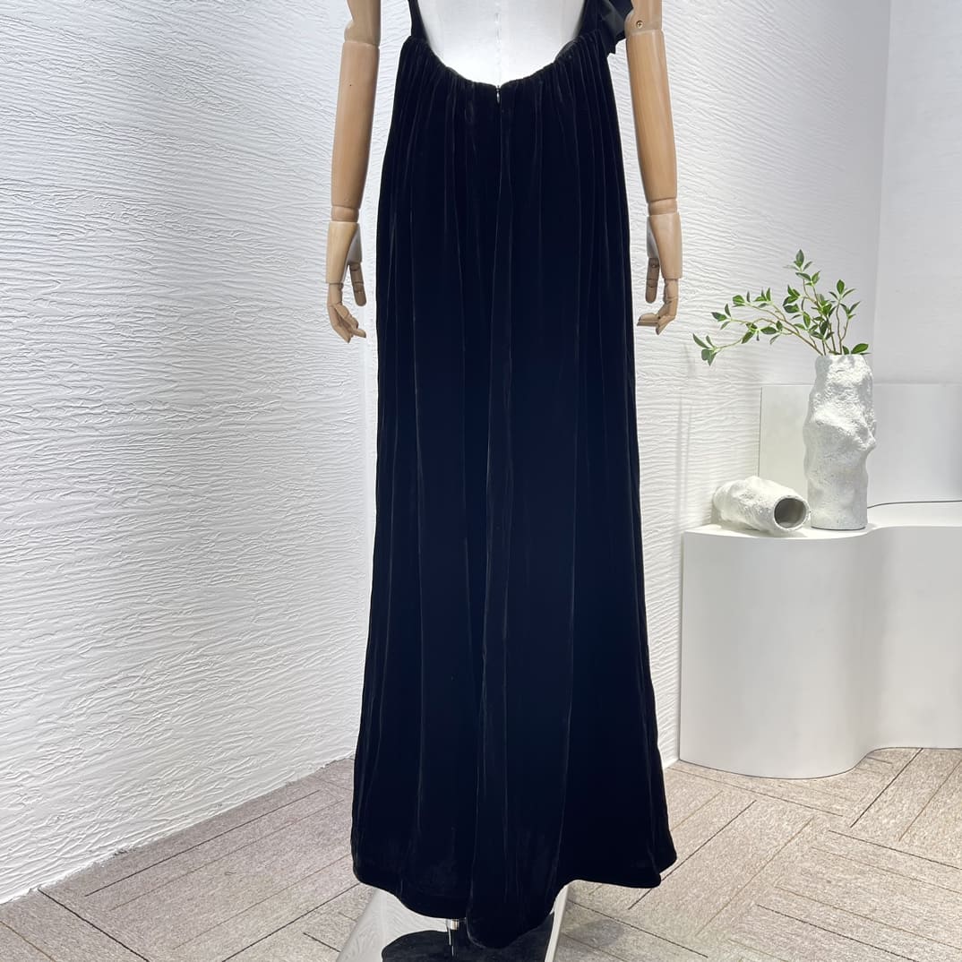 VÁY ZIMMERMANN Flower Pin Sleeveless Backless Maxi Velvet Eevening Dress High Classy