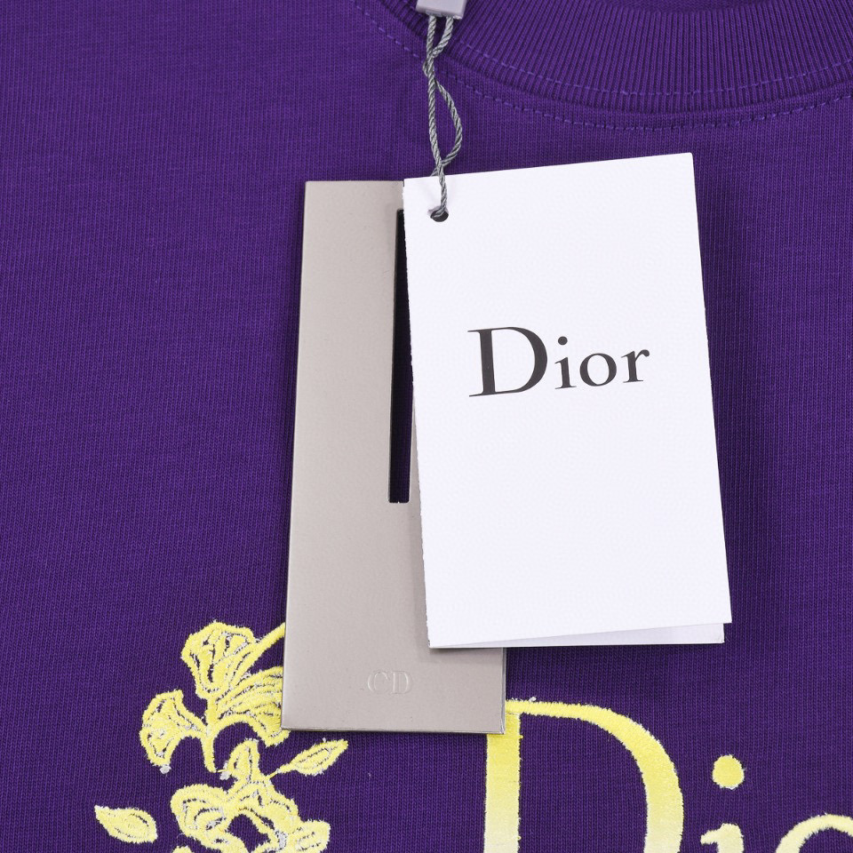 ÁO CHRISTIAN DIOR FLOWER T SHIRT PURPLE