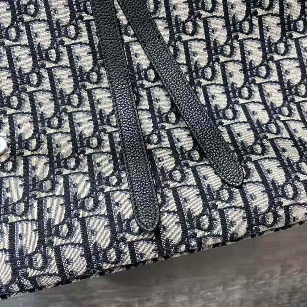 TÚI Dior Women Saddle Soft Bag Beige and Black Dior Oblique Jacquard