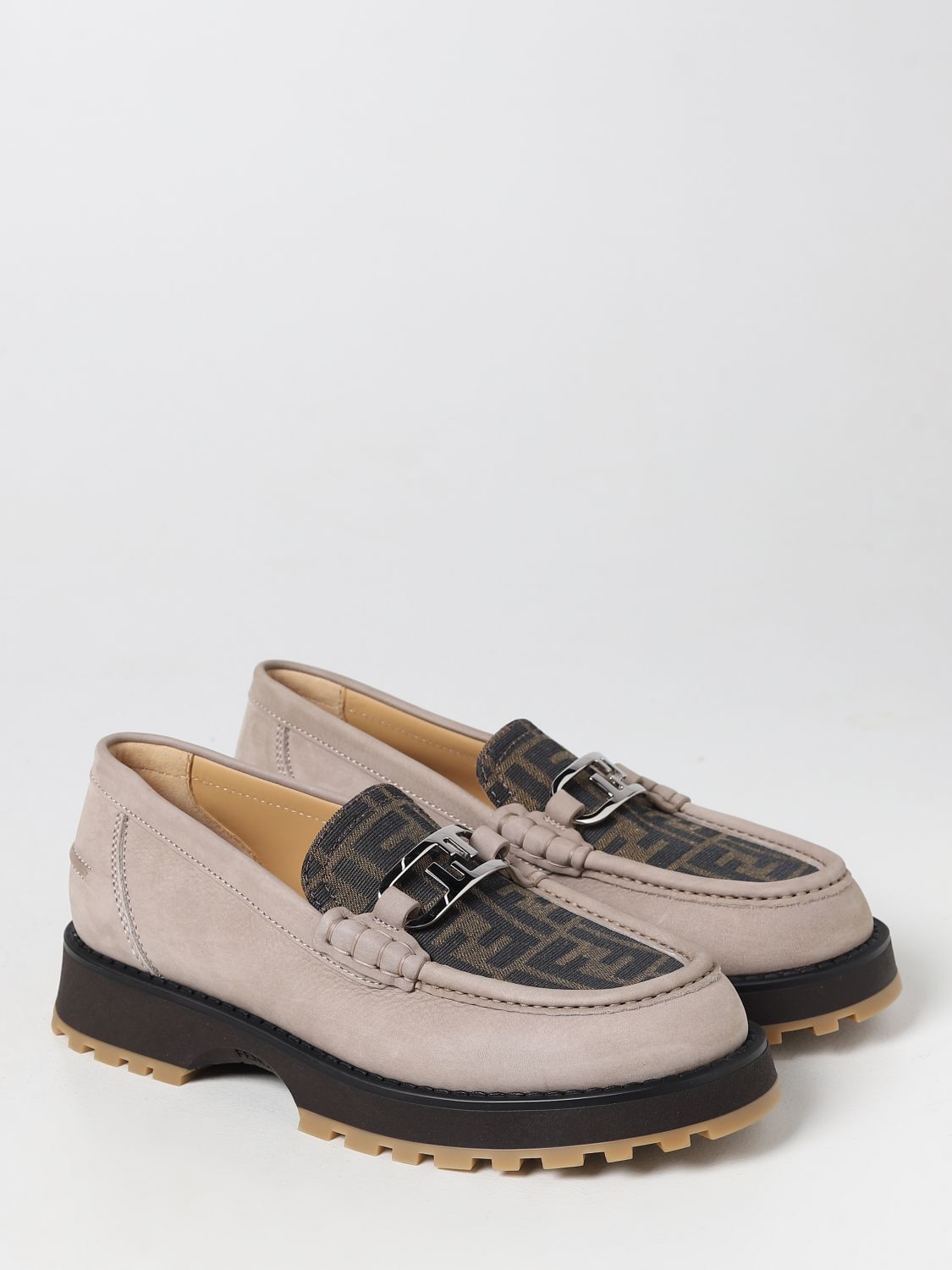 GIÀY FENDI O' Clock loafers in suede
