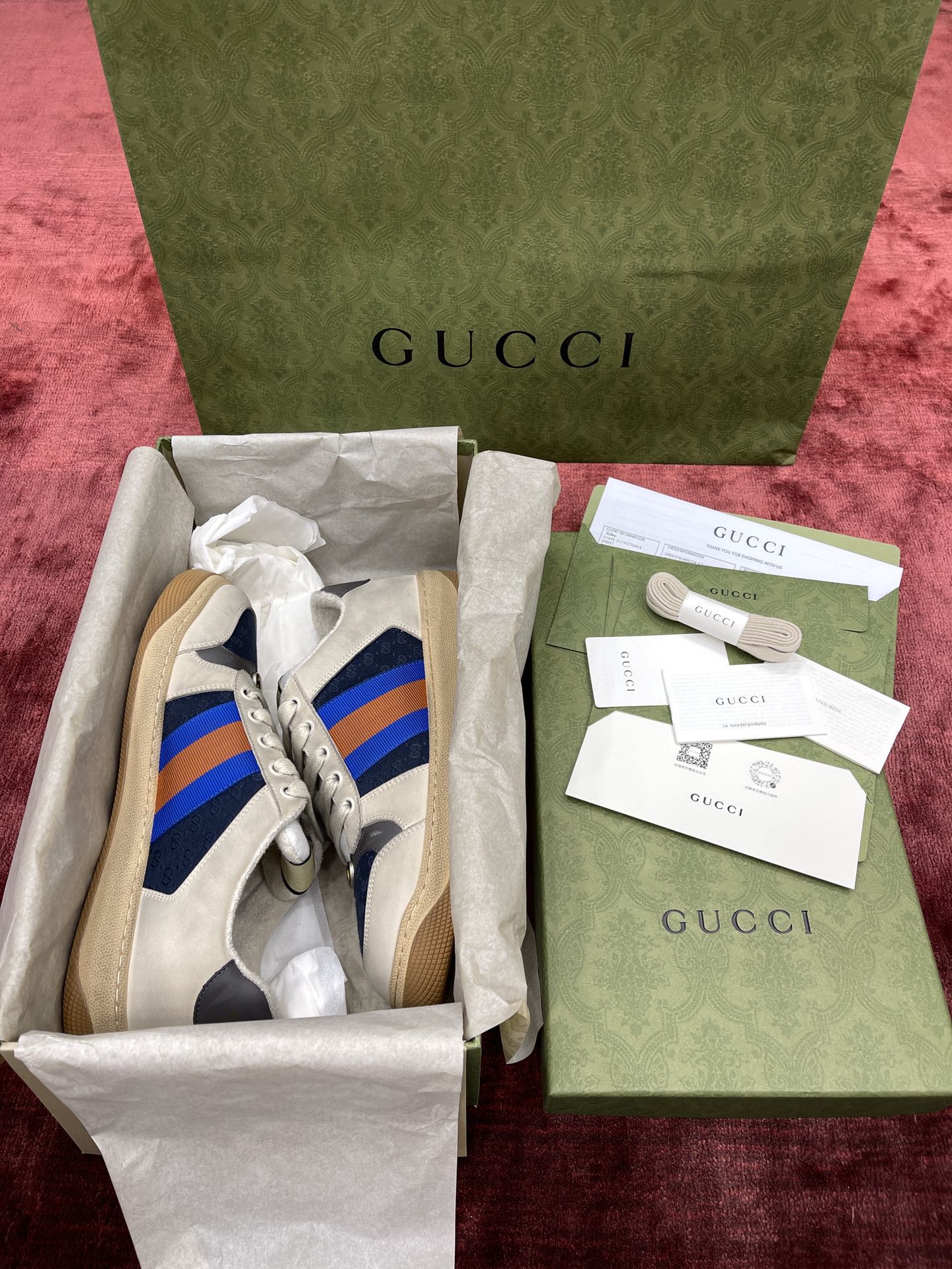 GIÀY GUCCI SCREENER SNEAKER SHOES AAA