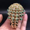 Vòng tay kim cương Cactus de Cartier Ngọc lục bảo vàng hồng 18K