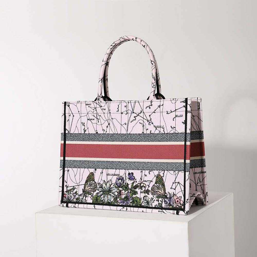 TÚI Dior Women Medium Dior Book Tote Multicolor Dior Constellation Embroidery