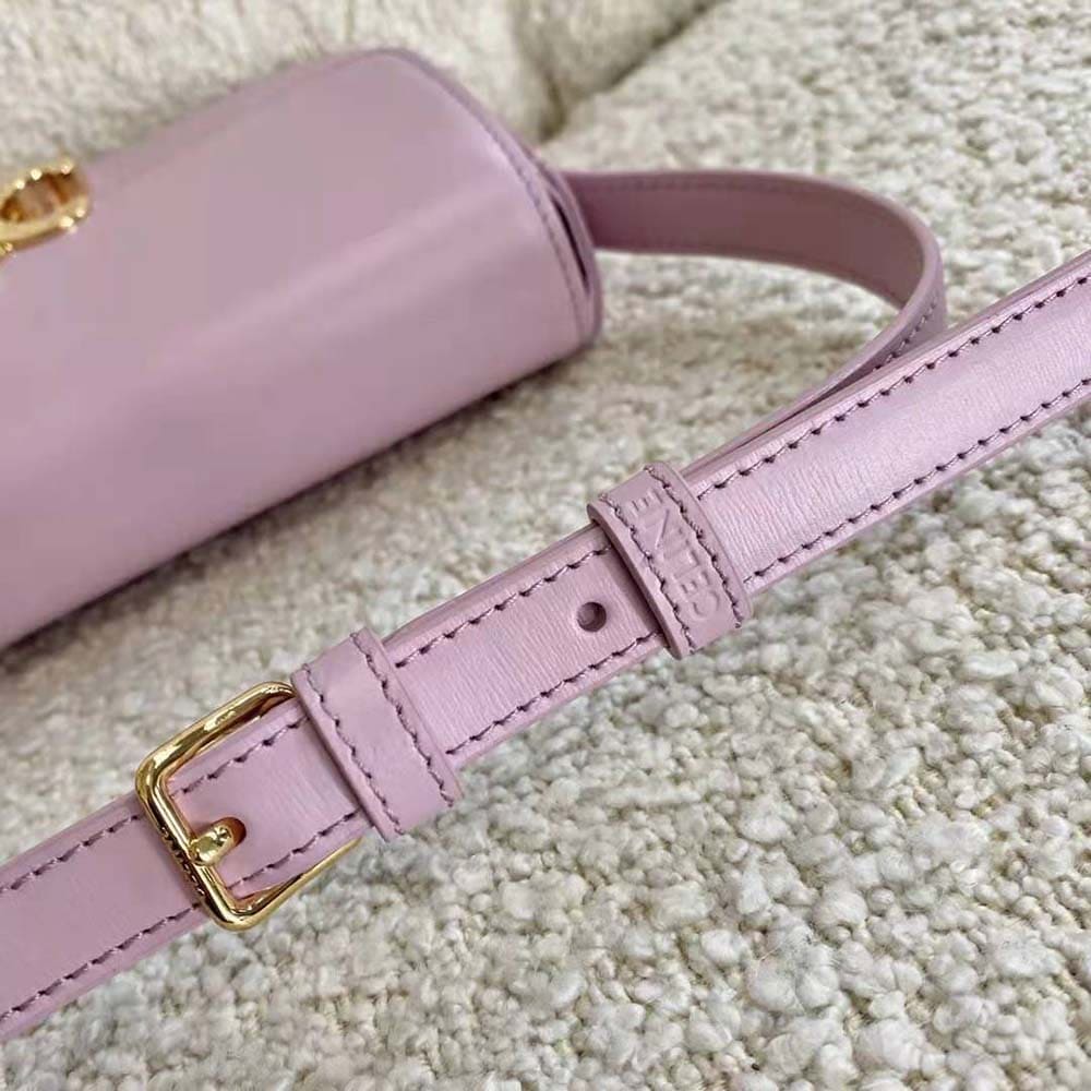 TÚI Celine Women Triomphe Shoulder Bag in Natural Calfskin-Purple