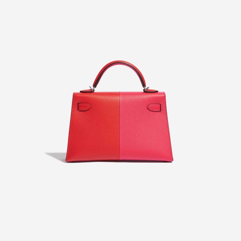 TÚI Hermès Kelly Mini Epsom Rose Extreme Rouge de Coeur Blue Zanzibar