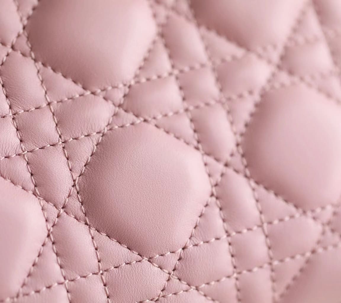 TÚI CHRISTIAN DIOR Women Micro Lady Dior Bag Pink Cannage Lambskin