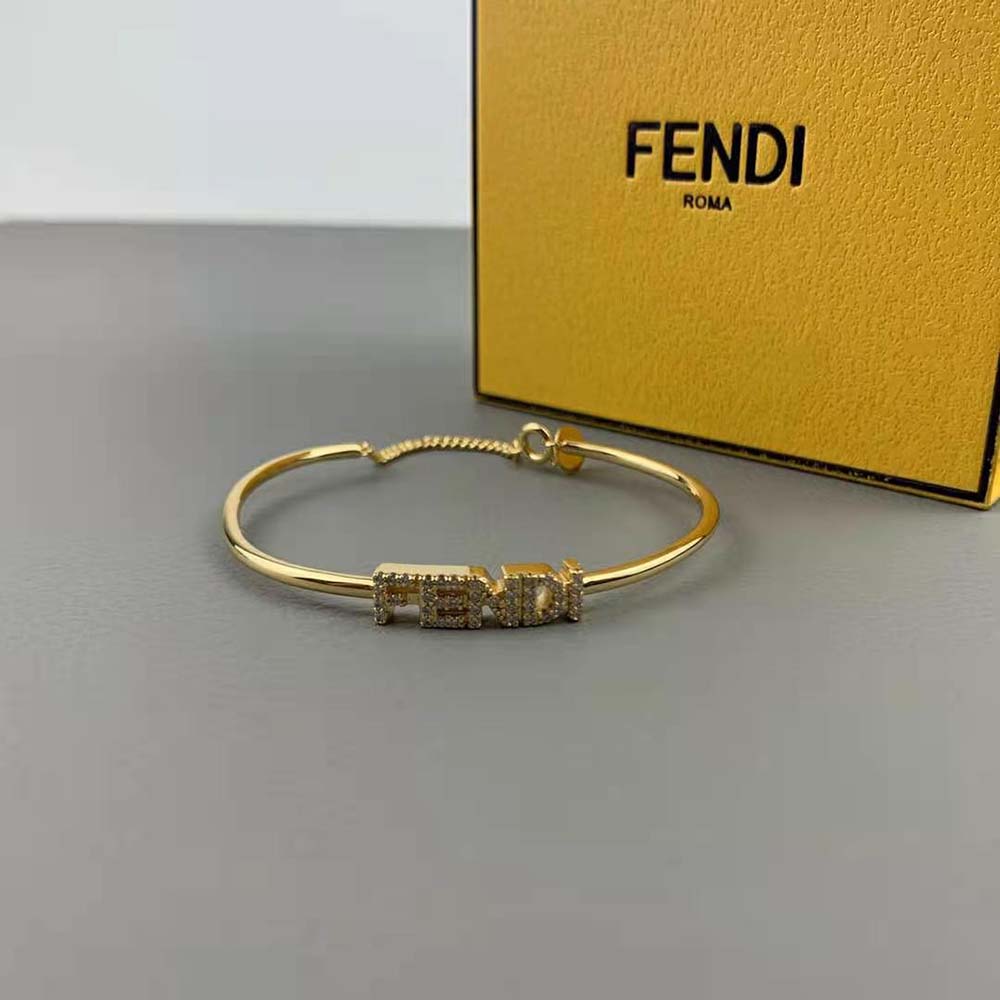 VÒNG TAY Fendi Women Signature Bracelet Gold-Colored Bracelet