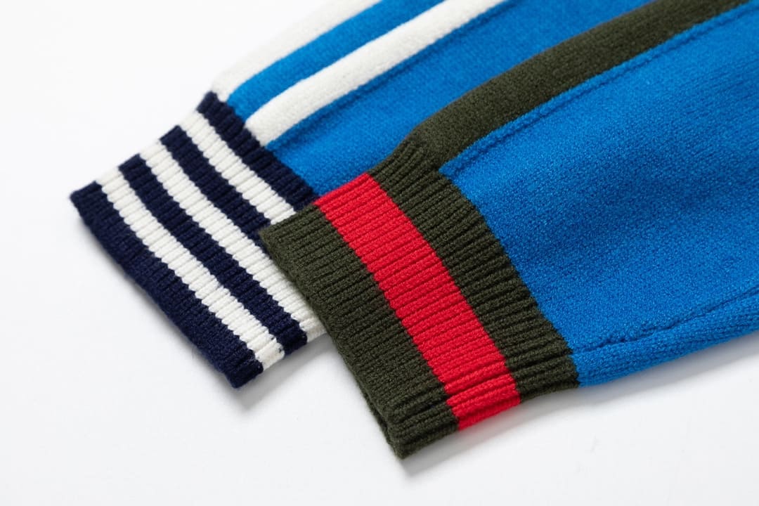 ÁO GUCCI Zip Blue Cashmere Sweater