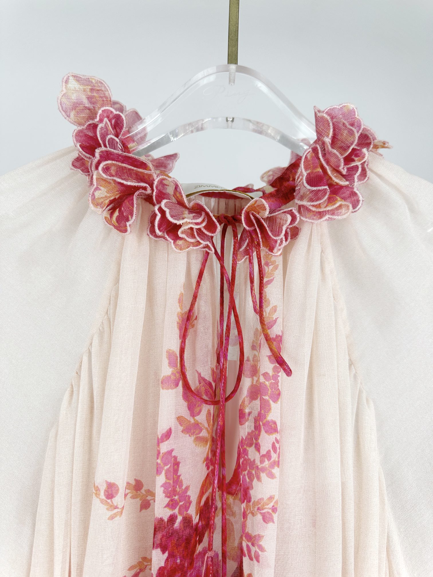 VÁY ZIMMERMANN Red Flower Vintage Dress
