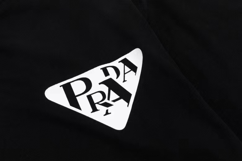 ÁO PRADA print cotton jersey T-shirt