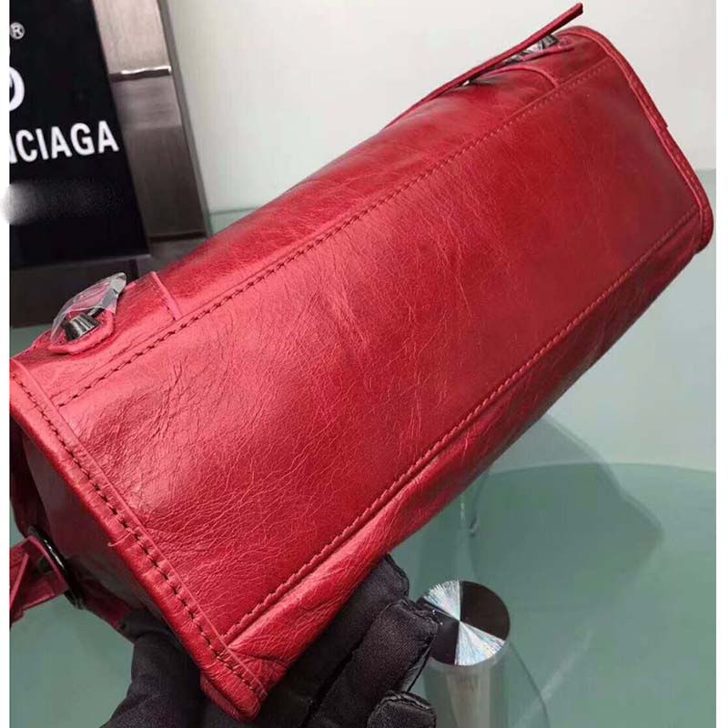 TÚI Balenciaga Classic City Top Handle and Should Bag-Red