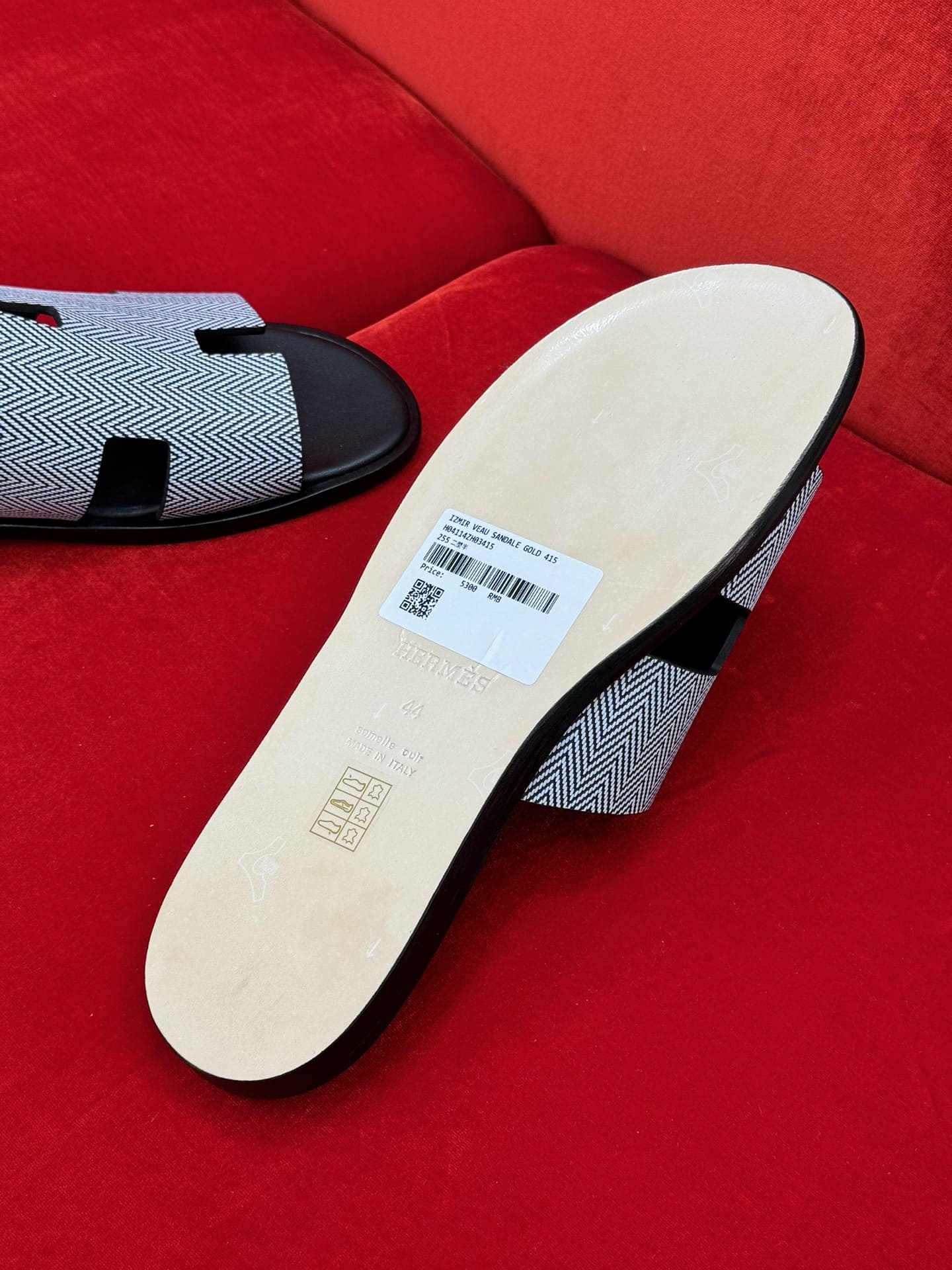 DÉP HERMES IZMIR GREY H SANDAL AAA