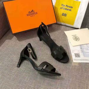GIÀY Hermes Women Premiere 70 High Heel Sandal in Calfskin with Thin Ankle Strap SS2022