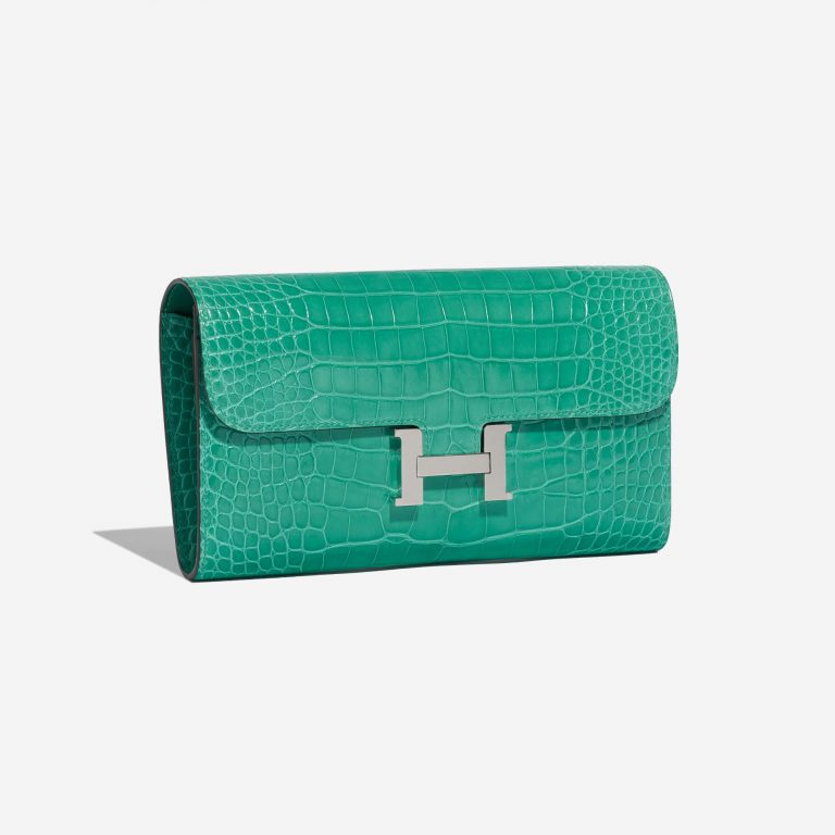 TÚI Hermès Constance Wallet Alligator Vert Jade