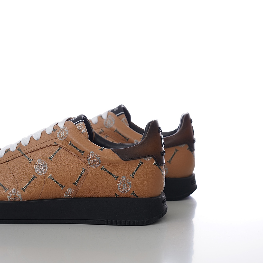 GIÀY BERLUTI LOGO LEATHER SNEAKER SHOES AAA