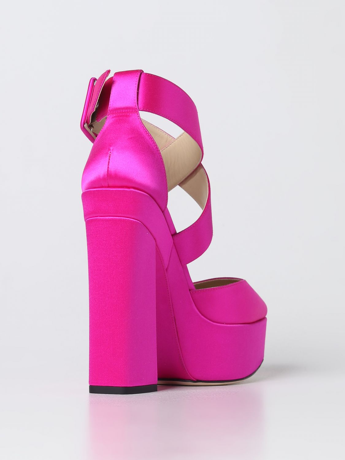 GIÀY JIMMY CHOO Fuchsia heeled high shoes