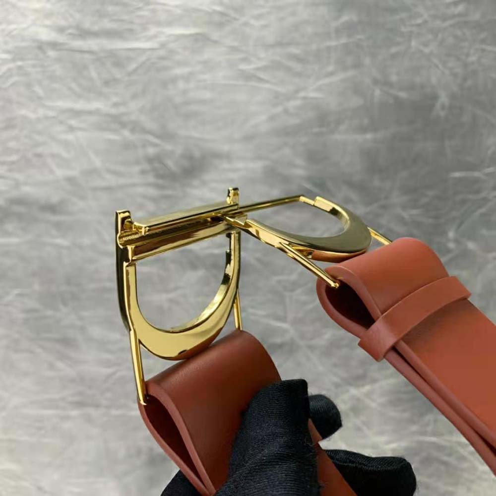 DÂY LƯNG Dior 30 Montaigne Belt Dark Tan Smooth Calfskin 40 MM