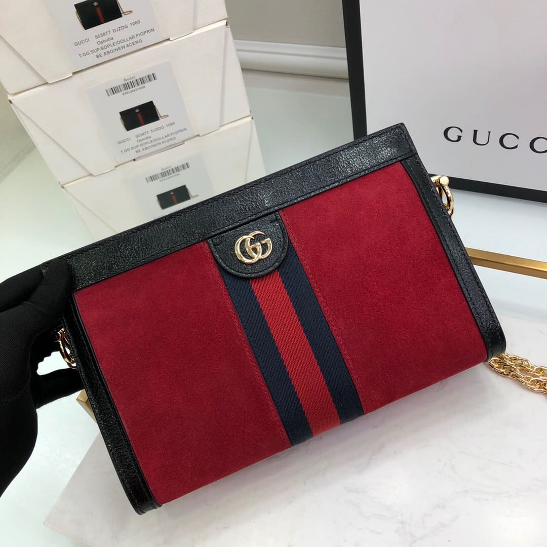 TÚI Gucci Ophidia GG small shoulder bag red Top Quality