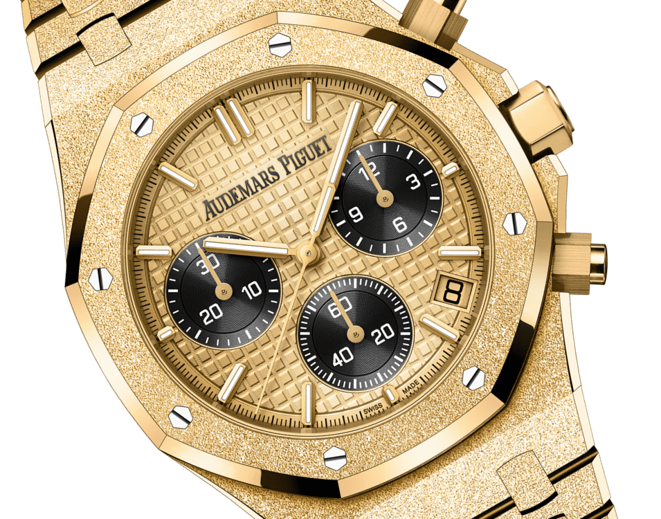 Đồng hồ Ademars Piguet Royal Oak Selfwinding Chronograph Frosted mặt số màu vàng gold