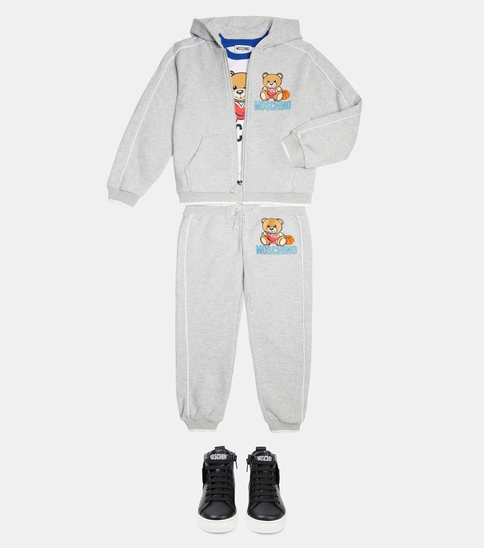 GIÀY MOSCHINO KIDS Leather sneakers