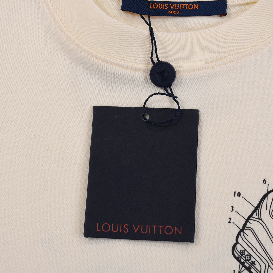 ÁO LOUIS VUITTON print cotton jersey T-shirt