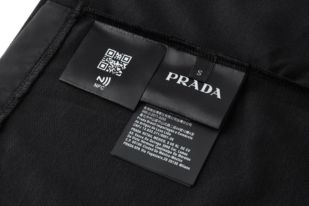 ÁO PRADA POLO SHIRT MÀU ĐEN UNISEX