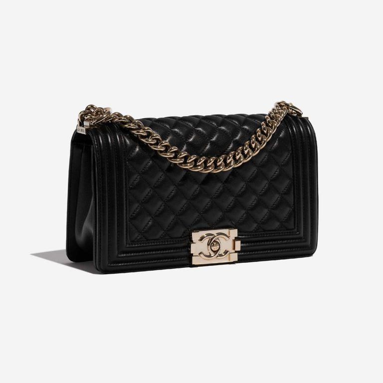 TÚI Chanel Boy Medium Lamb Black