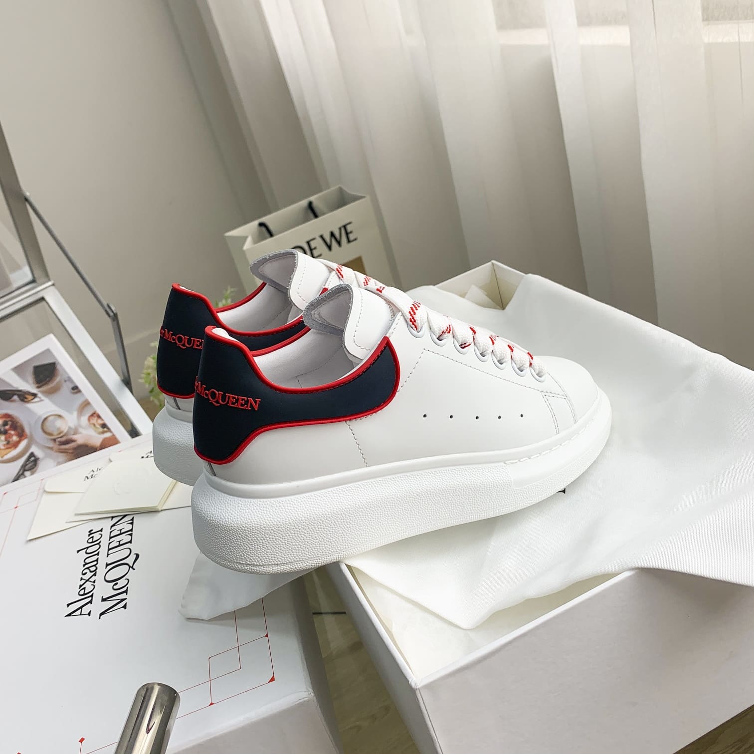 GIÀY ALEXANDER MCQUEEN SNEAKERS SHOES AAA UNISEX NAM VÀ NỮ DA BÊ HẢO HẠNG