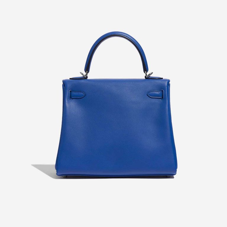 TÚI Hermès Kelly 25 Swift Blue France Silver Buckle khóa trắng