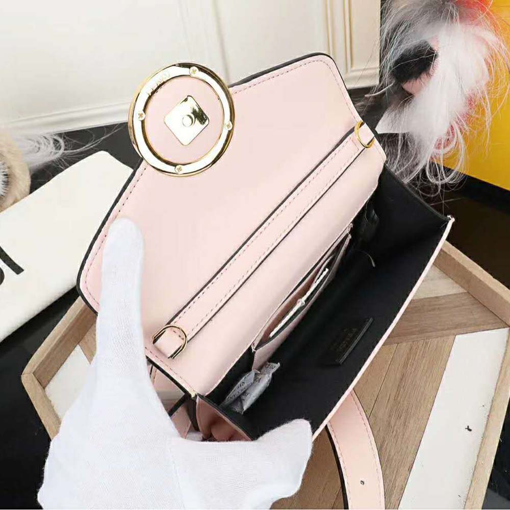 TÚI Fendi Women Belt Bag in Calf Leather-Pink