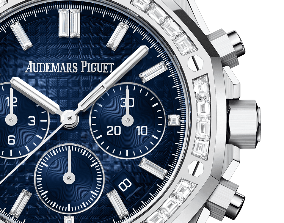 Đồng hồ Ademars Piguet Royal Oak Selfwinding Chronograph mặt số màu xanh navy