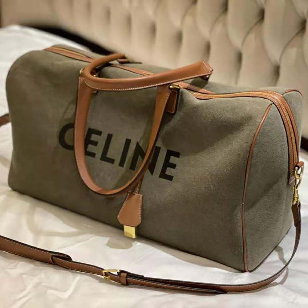 TÚI Celine Large Voyage Bag in Textile with Celine Print and Calfskin