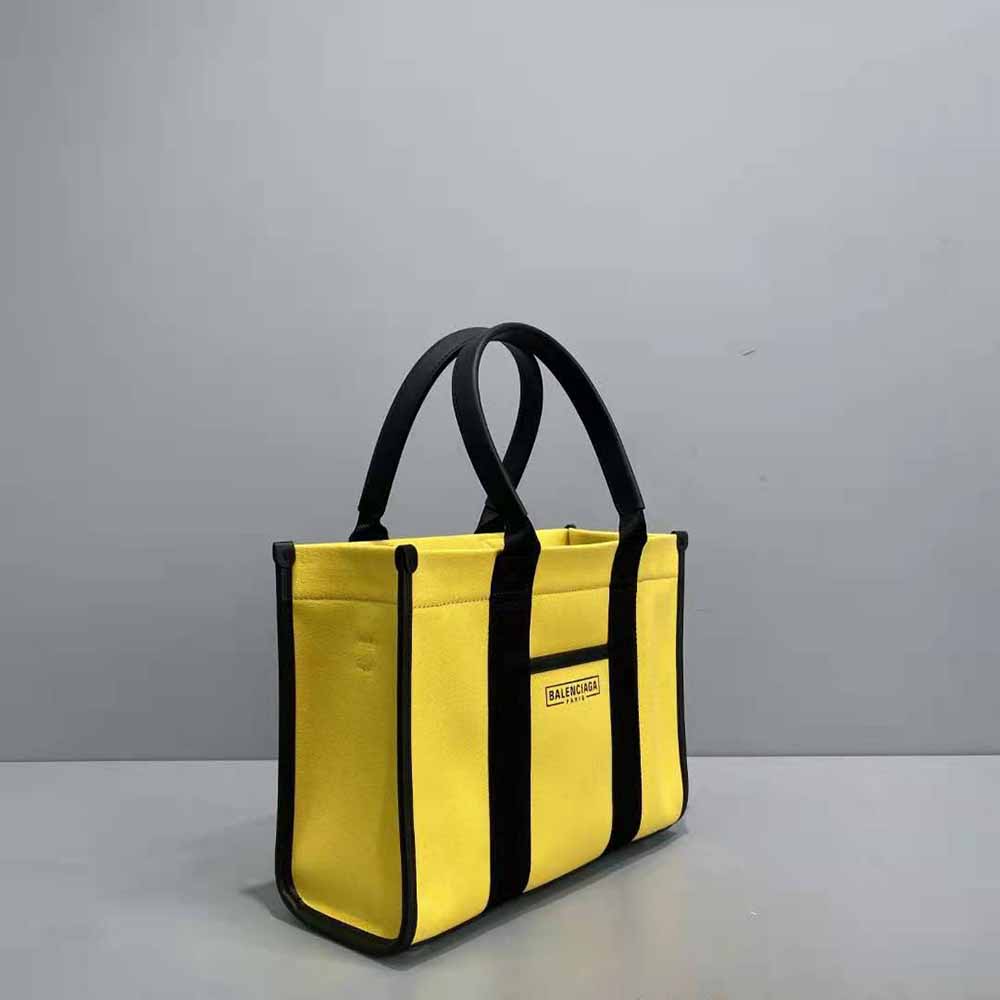 TÚI Balenciaga Women Hardware Small Tote Bag With Strap in Yellow