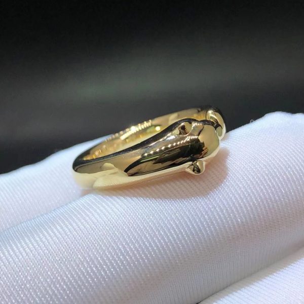 Nhẫn Cartier Panthere de Cartier Tsavorite Onyx vàng hồng nguyên khối 18K