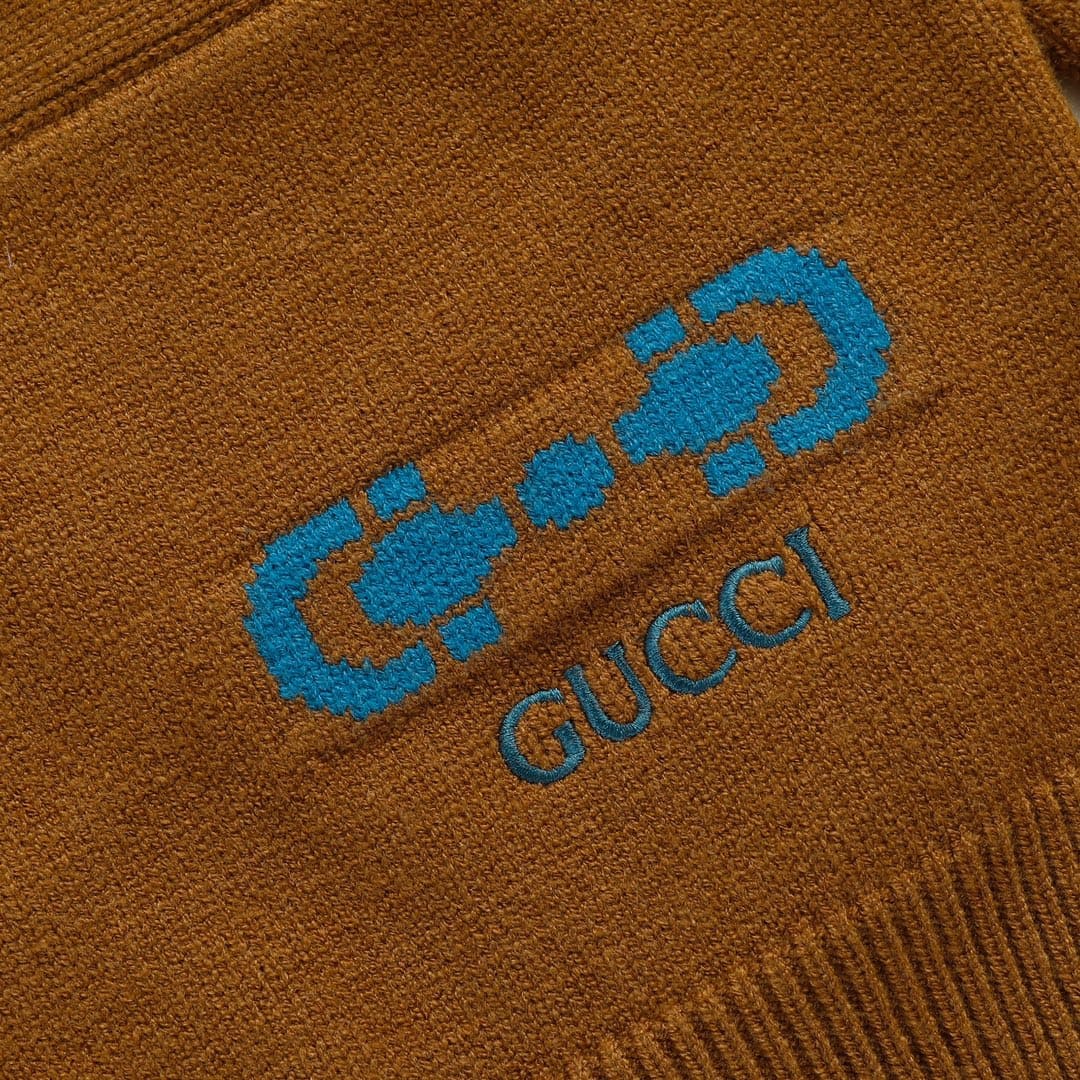 ÁO GUCCI Cashmere Brown Sweater
