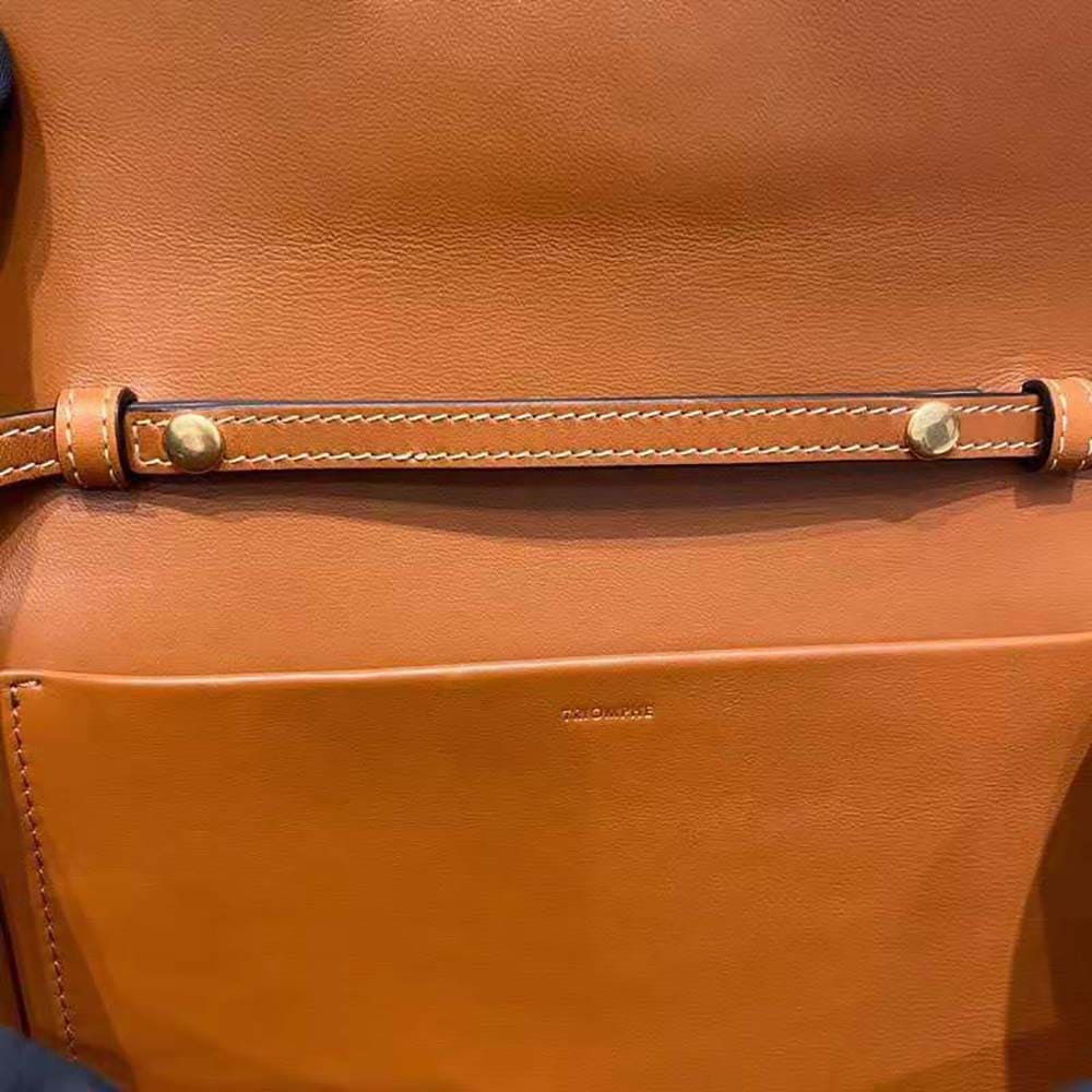 TÚI Celine Women Strap Bag Triomphe in Natural Calfskin-Brown